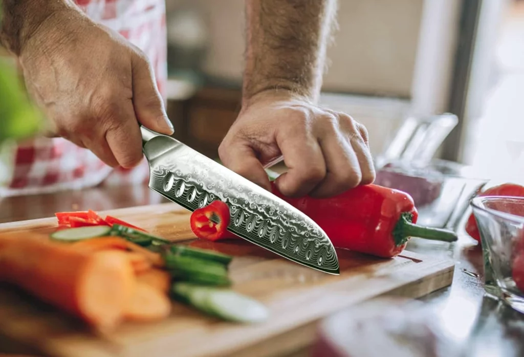 couteau santoku cuisine
