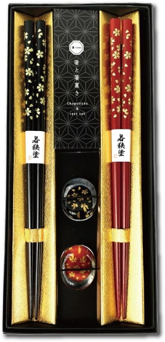 paire de baguettes japonaises authentiques de luxe