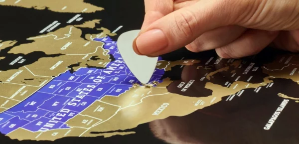 grande carte du monde XXL à gratter, grande mappemonde pour voyageurs