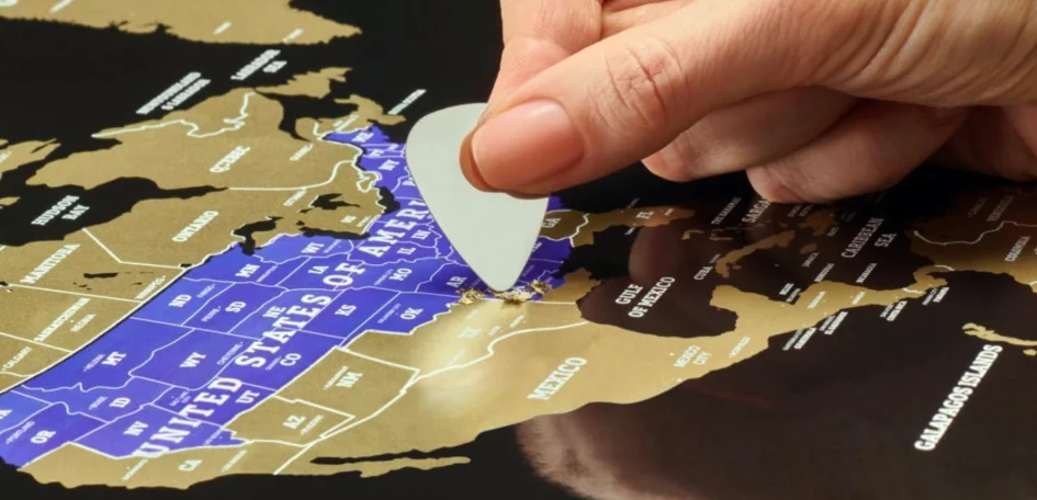 grande carte du monde XXL à gratter, grande mappemonde pour voyageurs