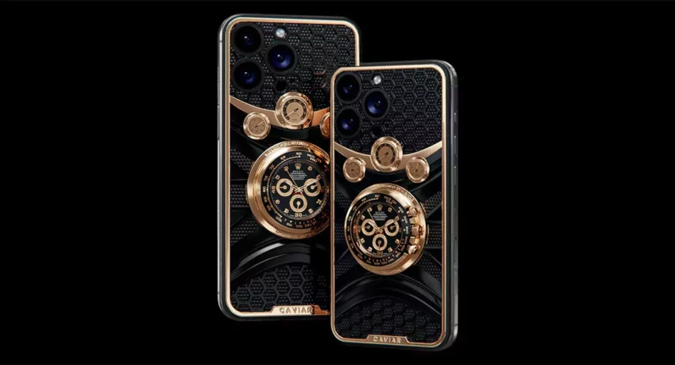 coque pour iPhone 17 Pro Max avec une montre Rolex de luxe intégrée